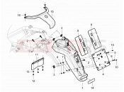 PIAGGIO Beverly 350 4T 4V ie Sport Touring Rear cover - Splash guard