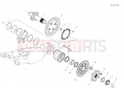 DUCATI 2022 Panigale V4 S REAR WHEEL SPINDLE