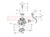 gilera 2007 Runner 125 Race VX 4T Carburetor's components