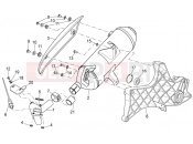 APRILIA SCARABEO 2012 Scarabeo 300 Light FRAME » Exhaust unit