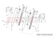 APRILIA SCARABEO 2012 Scarabeo 300 Light FRAME » Fron fork II