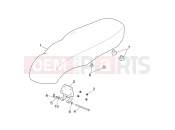APRILIA SCARABEO 2012 Scarabeo 300 Light FRAME » Saddle unit