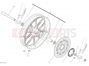 DUCATI 2022 Scrambler Icon Dark FRONT WHEEL [MOD:SCR800DK]