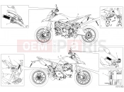 DUCATI 2023 Hypermotard 950 POSITIONING PLATES [XST:JPN]