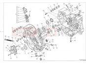 DUCATI 2019 Hypermotard 950 SP HALF-CRANKCASES PAIR [MOD:HYM950SP]