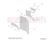 DRIVE TRAIN » DRIVE TRAIN, MUD GUARDS - (C0702945-1) - Polaris PRO XD 2000D (R02) (D21BBPD4B4) 2021
