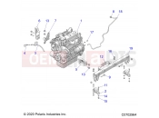 ENGINE » ENGINE, MOUNTING - (C0702964) - Polaris PRO XD 2000D (R02) (D21BBPD4B4) 2021