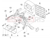 PIAGGIO Fly 50 2T Rear cover - Splash guard