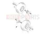 SUZUKI LT80 W (P1) 1998 W (1998) FRONT WHEEL