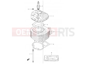 SUZUKI LT80 W (P1) 1998 W (1998) CYLINDER