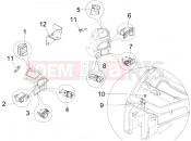 gilera 2015 Fuoco 500 LT Selectors - Switches - Buttons