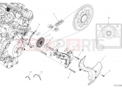 Front sprocket and chain - Ducati Diavel V4 2023