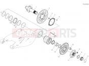 Rear wheel spindle - Ducati Diavel V4 2023