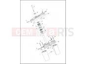 HARLEY-DAVIDSON SOFTAIL SLIM  - FLSL FORK BRACKETS, FRONT - FLHC, FLHCS