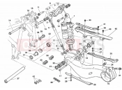 DUCATI 2001 Superbike 996 R REAR SHOCK ABSORBER » SWING ARM
