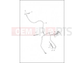 BRAKE LINE, FRONT - NON-ABS - Harley-Davidson ULTRA LIMITED - FLHTK 2017
