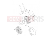 HARLEY-DAVIDSON V-ROD MUSCLE  - VRSCF WHEELS, FRONT