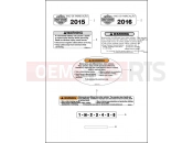 Harley-Davidson 2016 DYNA DYNA STREET BOB  - FXDBP 103 LABELS