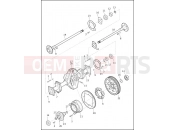 Harley-Davidson 2016 TRIKE FREEWHEELER  - FLRT AXLE ASSEMBLY, REAR