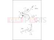 Harley-Davidson 2015 VRSC V-ROD MUSCLE  - VRSCF 105 HANDLEBAR & THROTTLE CONTROL
