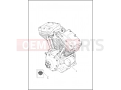 Harley-Davidson 2014 TOURING ROAD KING CLASSIC  - FLHRC ENGINE ASSEMBLY, TWIN-COOLEDâ¢ - TWIN CAM 103â¢