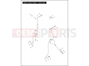 Harley-Davidson 2012 DYNA DYNA STREET BOB  - FXDB BRAKE LINES, FRONT - NON-ABS