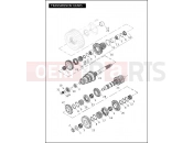HARLEY-DAVIDSON DYNA SUPER GLIDE CUSTOM  - FXDC TRANSMISSION GEARS