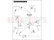 HARLEY-DAVIDSON DYNA SUPER GLIDE CUSTOM  - FXDC WIRING HARNESS, MAIN, ABS (4 OF 5)