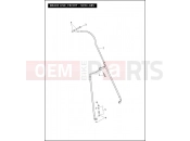Harley-Davidson 2012 TOURING STREET GLIDE  - FLHX BRAKE LINE, FRONT - NON-ABS