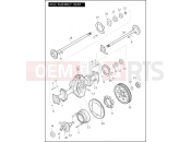 Harley-Davidson 2012 TRIKE TRI GLIDE ULTRA CLASSIC  - FLHTCUTG AXLE ASSEMBLY, REAR