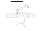 HANDLEBAR & THROTTLE CONTROL - Harley-Davidson V-ROD MUSCLE - VRSCF 105 2012