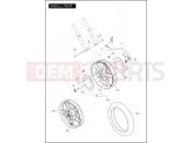 WHEELS, FRONT - Harley-Davidson V-ROD MUSCLE - VRSCF 105 2012