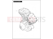 Harley-Davidson 2011 DYNA DYNA STREET BOB  - FXDB ENGINE ASSEMBLY - TWIN CAM 96â¢