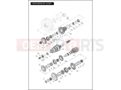Harley-Davidson 2011 SOFTAIL CROSS BONES  - FLSTSB TRANSMISSION GEARS