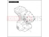Harley-Davidson 2011 TOURING ELECTRA GLIDE ULTRA LIMITED  - FLHTK ENGINE ASSEMBLY - TWIN CAM 103â¢