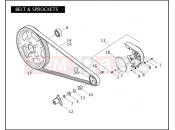 Harley-Davidson 2011 VRSC V-ROD MUSCLE  - VRSCF 105 BELT & SPROCKETS