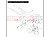 Harley-Davidson 2010 DYNA DYNA SUPER GLIDE  - FXD ENGINE MOUNTS & STABILIZER LINK