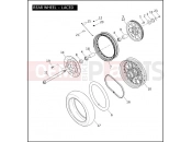 Harley-Davidson 2010 DYNA DYNA FAT BOB  - FXDF REAR WHEEL - LACED