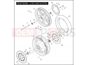 HARLEY-DAVIDSON DYNA WIDE GLIDE  - FXDWG FRONT WHEEL - CAST & SLOTTED