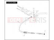 HARLEY-DAVIDSON STANDARD SIDECAR  - TLE CLUTCH CABLE