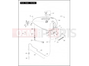 Harley-Davidson 2010 SOFTAIL CROSS BONES  - FLSTSB FUEL TANK - FXCWC