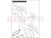 Harley-Davidson 2010 TRIKE TRI GLIDE ULTRA CLASSIC  - FLHTCUTG BODY ASSEMBLY & SIDE COVERS