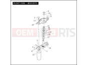 Harley-Davidson 2010 TRIKE TRI GLIDE ULTRA CLASSIC  - FLHTCUTG FRONT FORK - BRACKETS