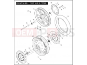 Harley-Davidson 2009 DYNA DYNA STREET BOB  - FXDB FRONT WHEEL - CAST & SLOTTED