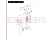 Harley-Davidson 2009 SIDECAR FLHX SIDECAR  - SIDECAR FOR FLHX FRONT FORK - BRACKETS