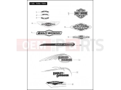 Harley-Davidson 2009 SOFTAIL HERITAGE SOFTAIL CLASSIC  - FLSTC FUEL TANK TRIM