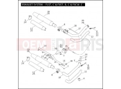 Harley-Davidson 2009 SOFTAIL ROCKER C  - FXCWC EXHAUST SYSTEM - FLST, C & FXST, B, C & FXCW, C