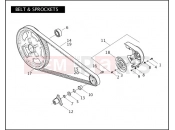 Harley-Davidson 2009 VRSC V-ROD MUSCLE  - VRSCF BELT & SPROCKETS