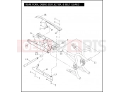 Harley-Davidson 2009 VRSC V-ROD MUSCLE  - VRSCF REAR FORK, DEBRIS DEFLECTOR, & BELT GUARD
