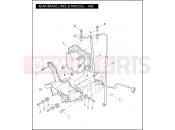 Harley-Davidson 2008 CVO/CUSTOM CVO ULTRA CLASSIC  - FLHTCUSE3 REAR BRAKE LINES & MODULE - ABS
